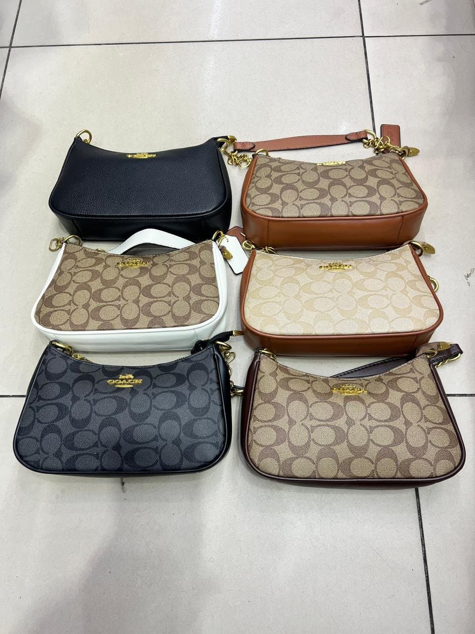 Coach Women's Monogram Canvas Shoulder Bag