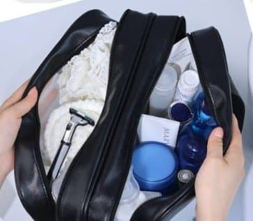 Dual Compartment Travel Toiletry Bag