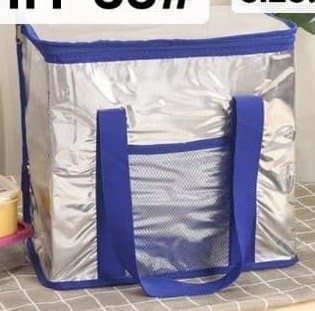 Insulated Thermal Foil Cooler Bag with Front Mesh Pocket
