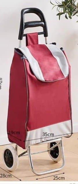 Portable Two-Wheel Shopping Trolley Bag