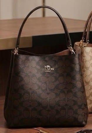 Women's Signature Monogram Bucket Shoulder Bag