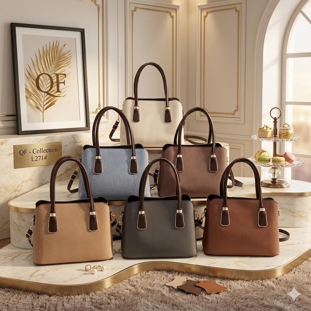 Women's Textured Structured Top Handle Handbag