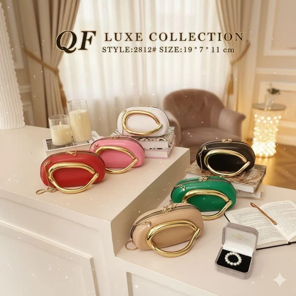 Luxe Crescent Clutch Bag