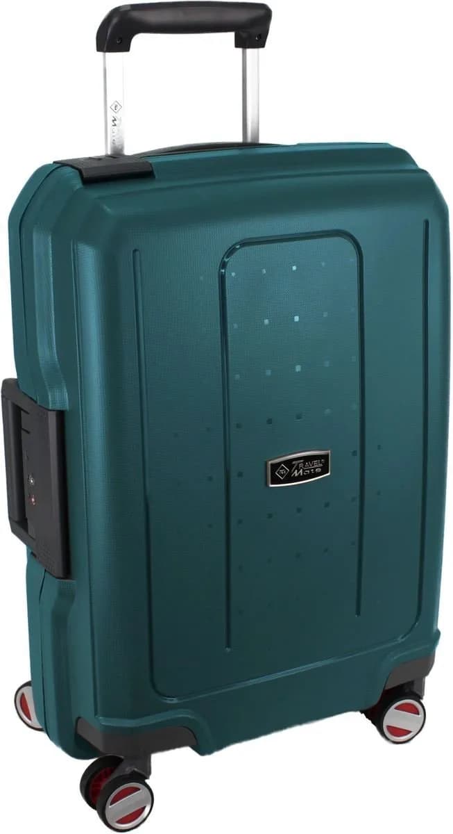 Travel Mate 55 CM Polyprop 8 Wheel Cabin Trolley BabaHub Case TSA L-339 C – TEAL
