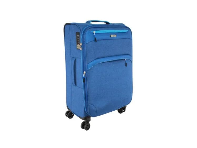 Travel Mate 61cm Light Weight EIGHT-Wheel BabaHub Trolley Case L-265 B – BLUE