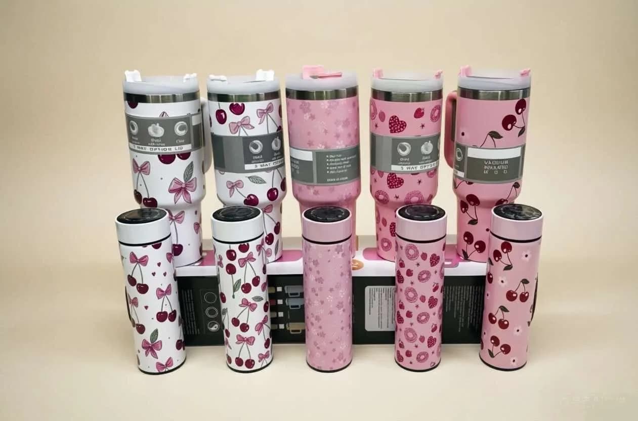 Printed Insulated Tumbler & Bottle Set