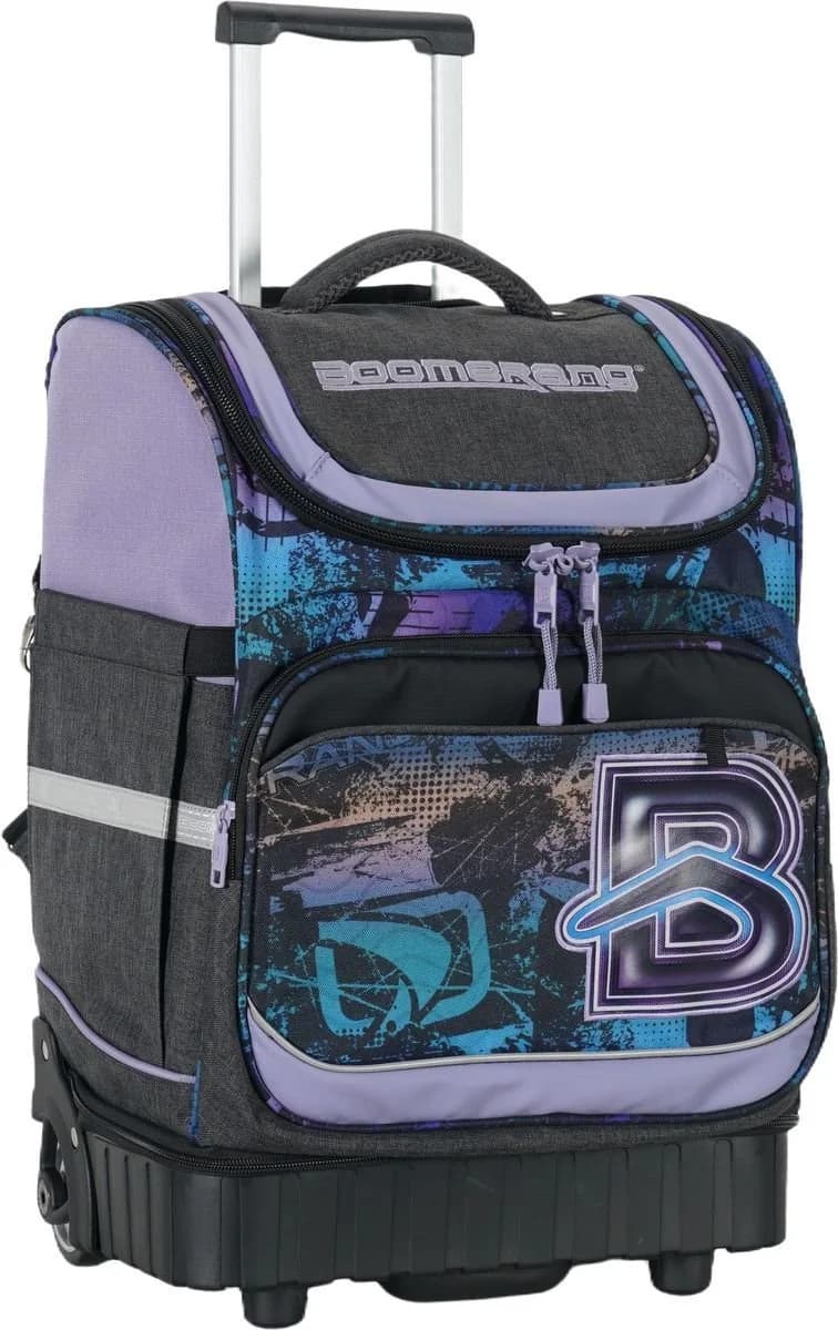 Boomerang Hardbase XL Trolley Backpack Purple