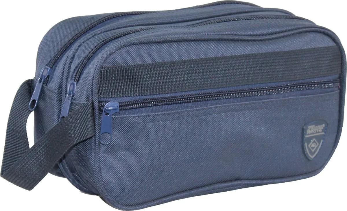 Travel Mate – 3-Zipper Ripstop Toiletry Bag – N-1016 – Navy