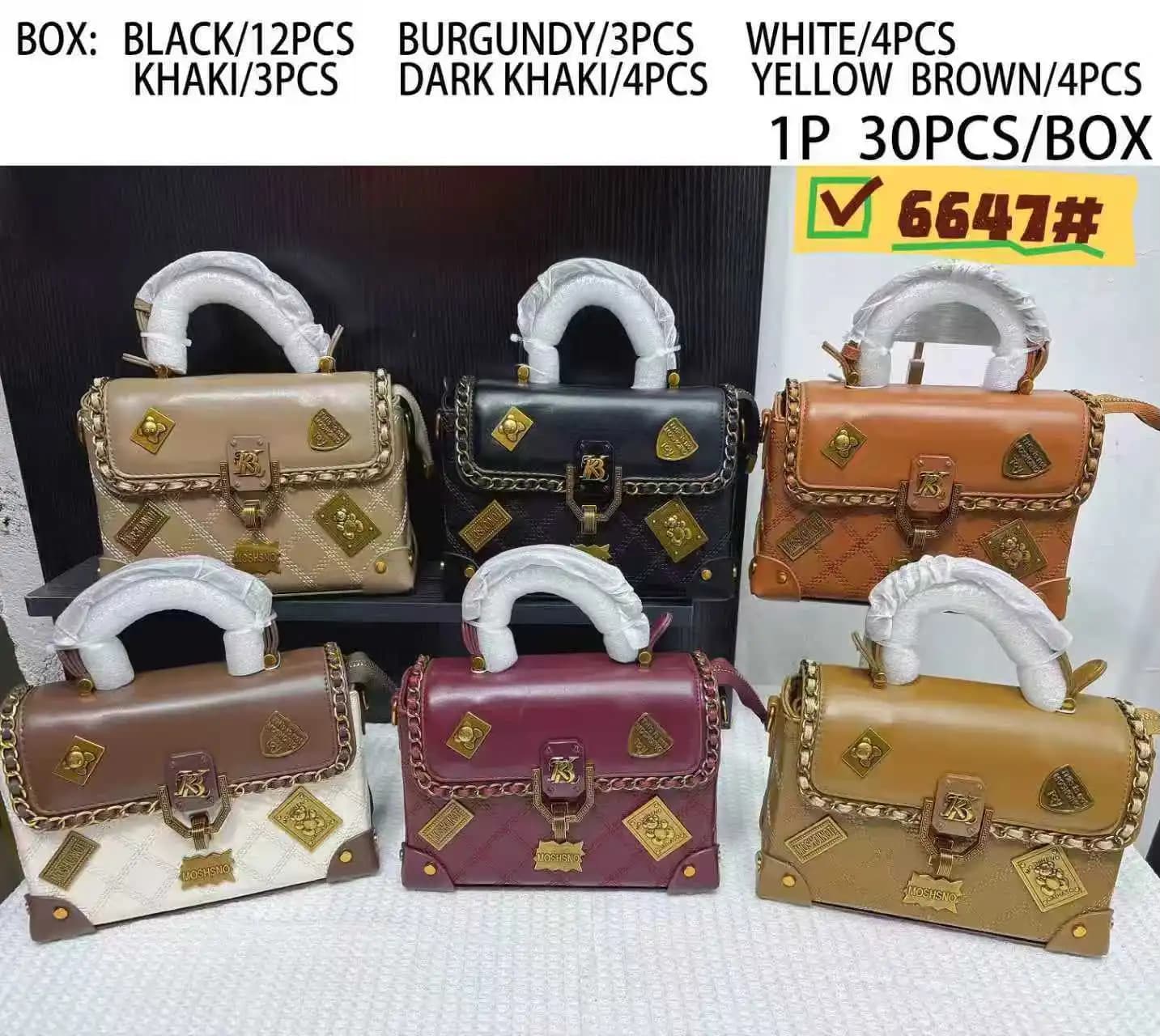 Studded Flap Bag with Chain Strap