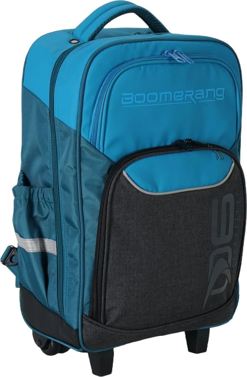 Boomerang Large BabaHub Polyester TPU Division Trolley Backpack S-530-01 Cyan