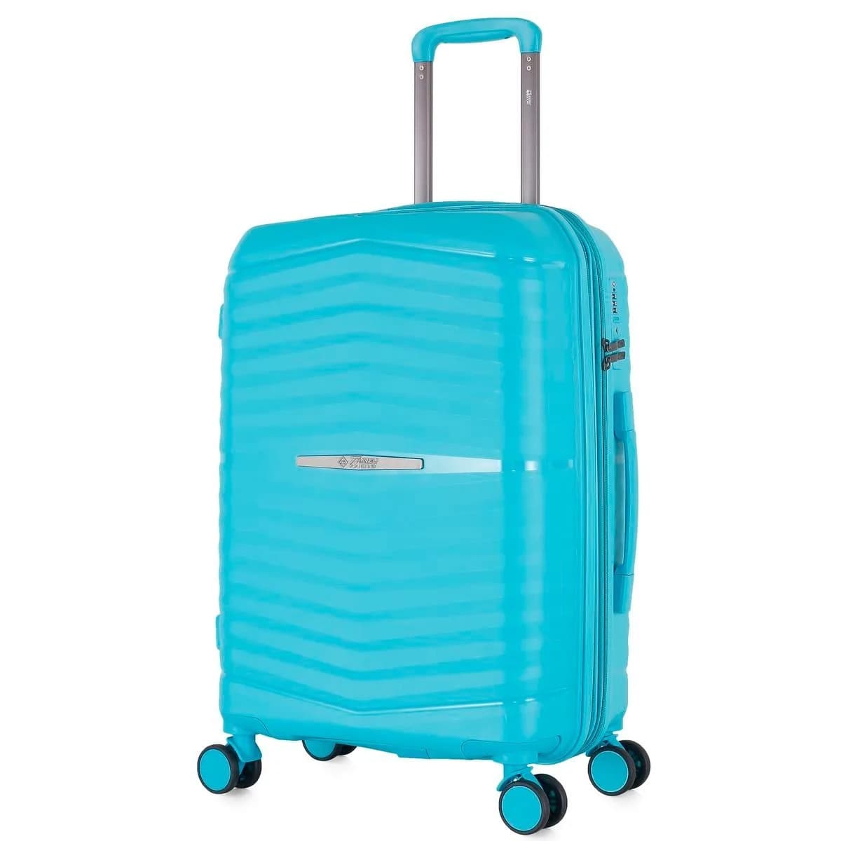 Travel Mate 75cm Hard Shell Zipper 8 Wheel BabaHub Trolley Case TSA L-349 A – Teal