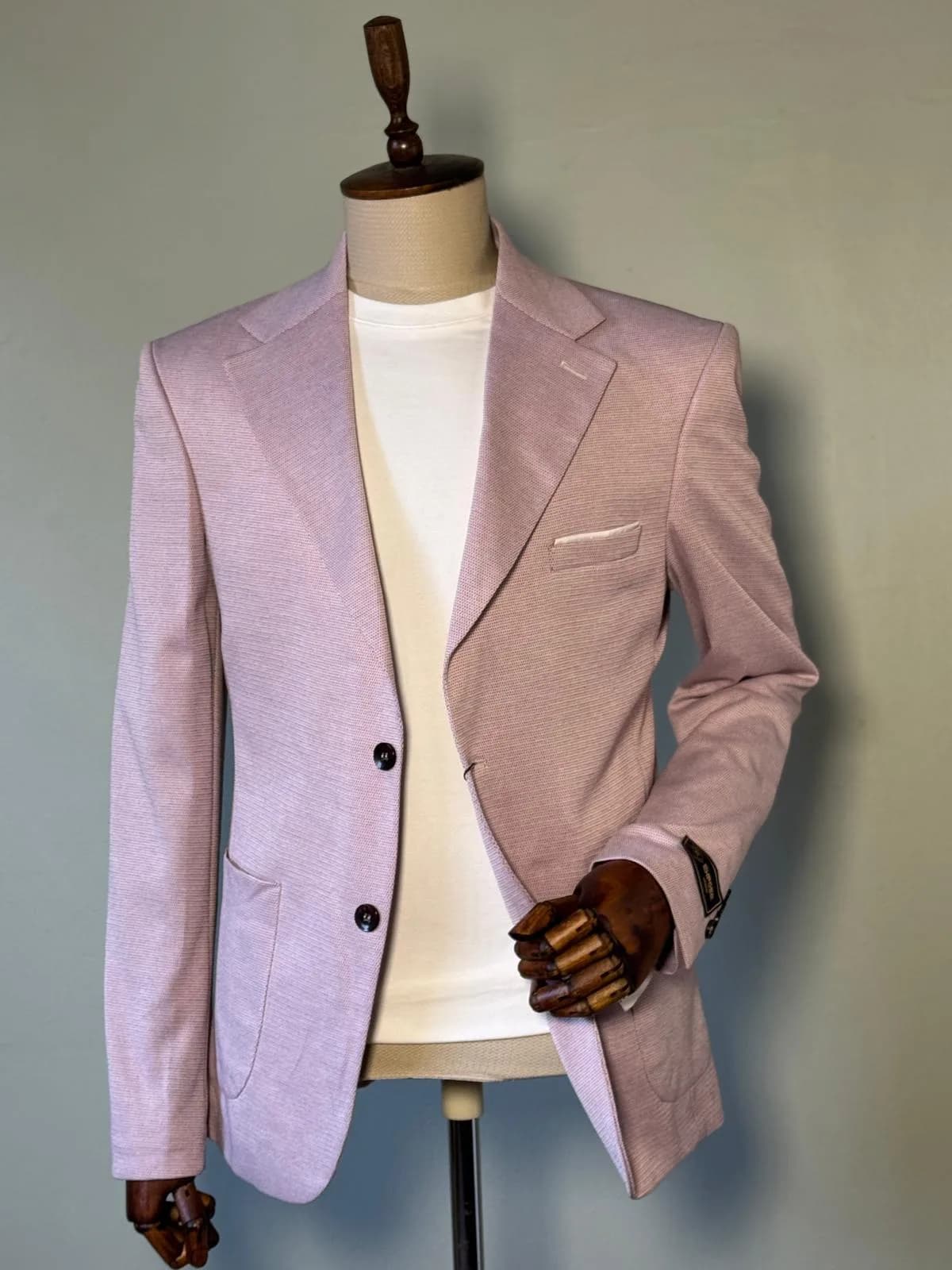 Dusty Pink Textured Blazer