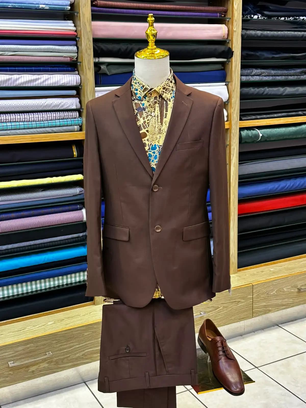 Brown Two-Piece Suit