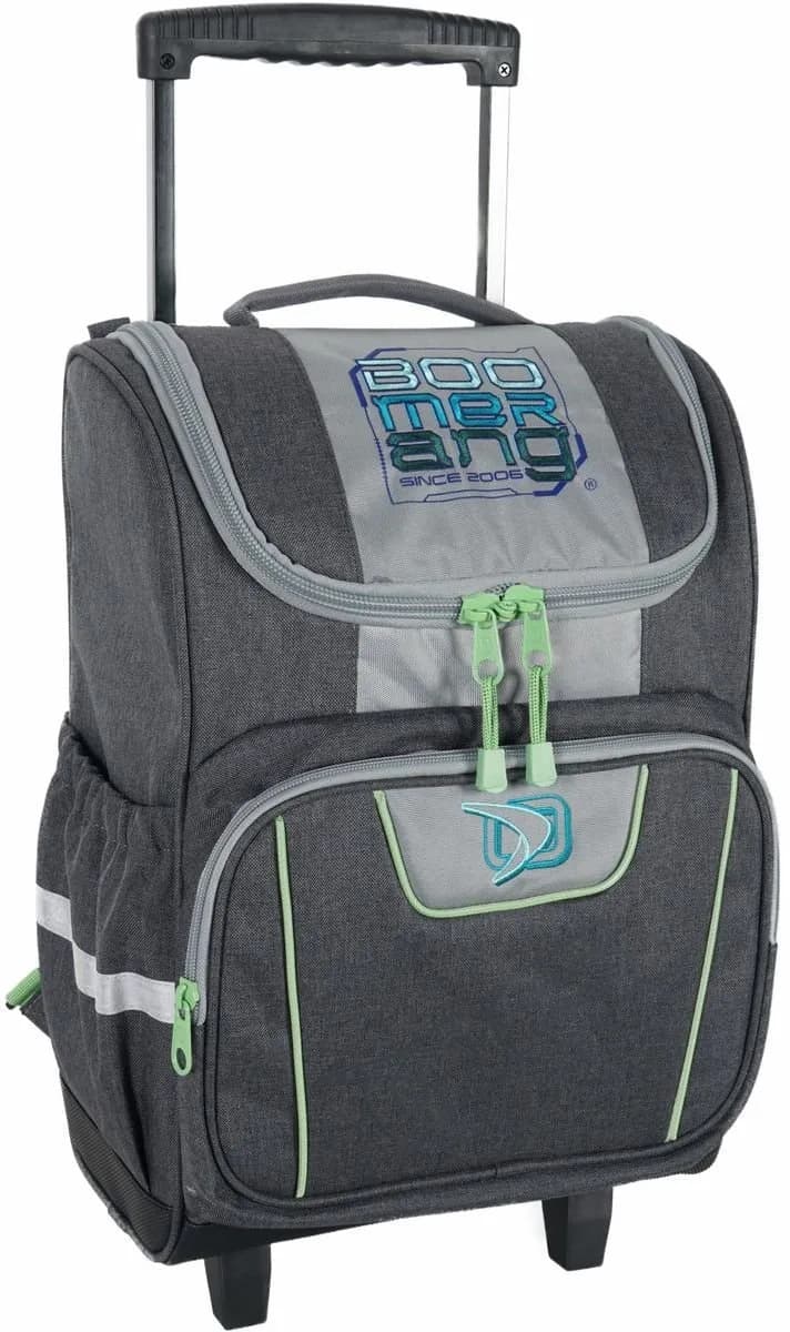 Boomerang Large BabaHub Melange Polyester Division Trolley Backpack S-542-04