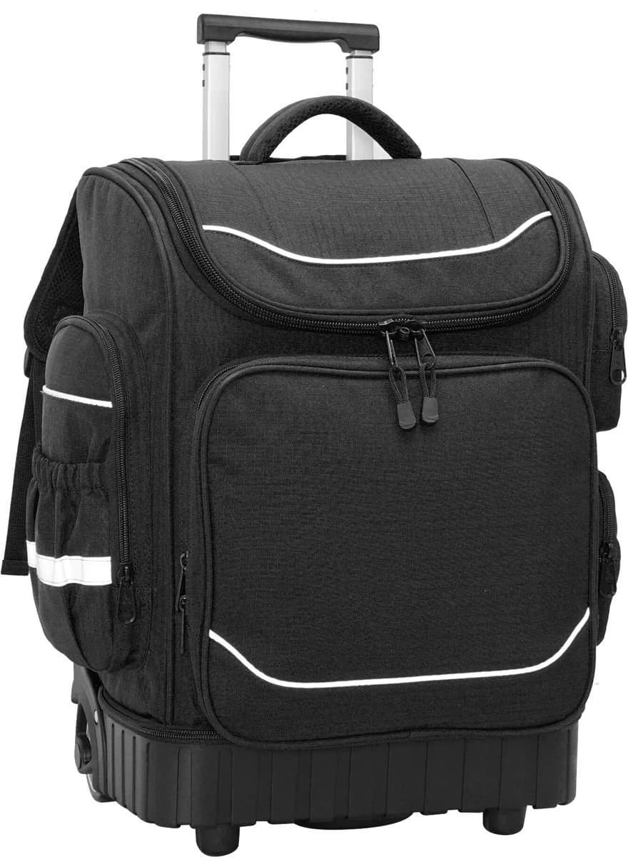 School Mate® Hard Base XL Trolley Backpack BLACK
