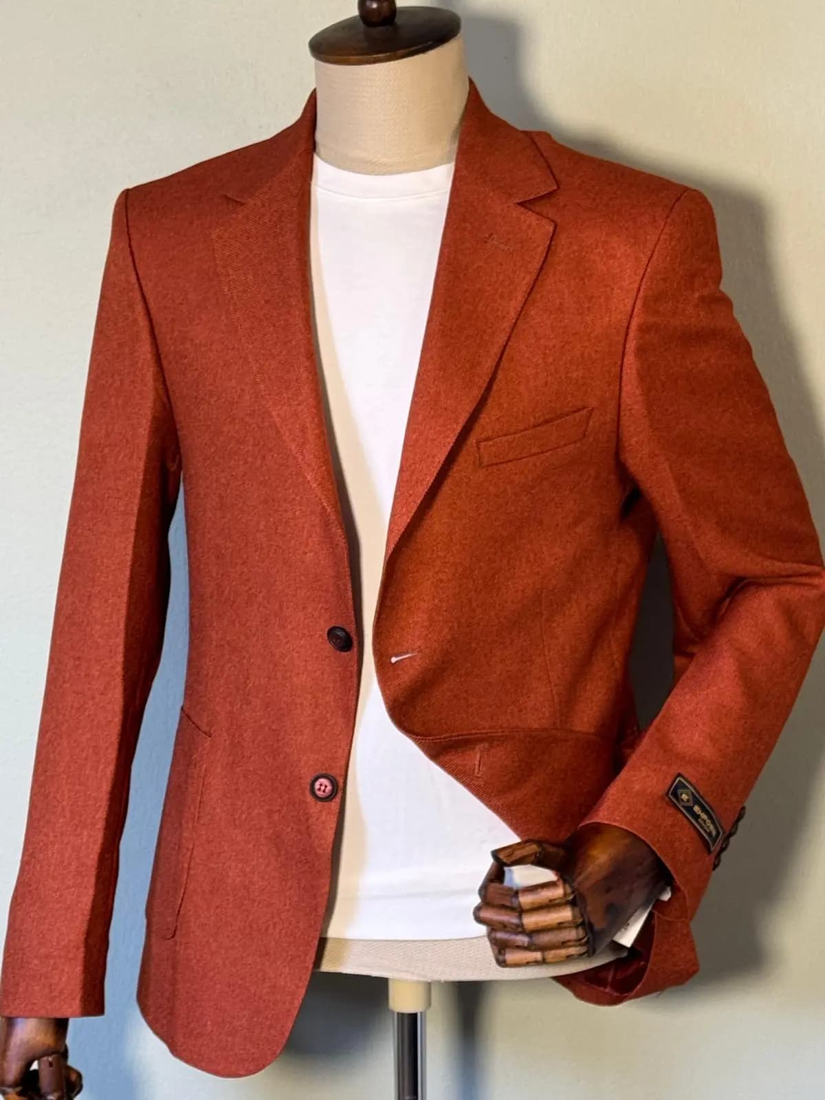 Rust Tweed Blazer