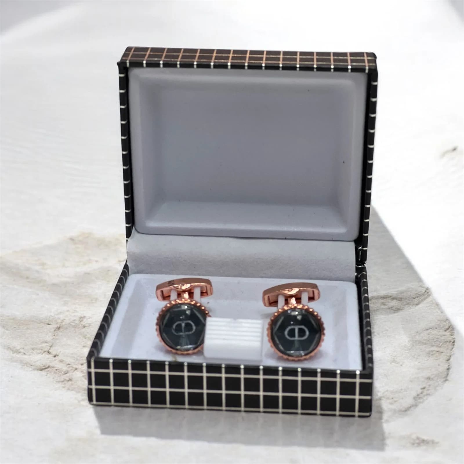 Rose Gold Cufflink Set