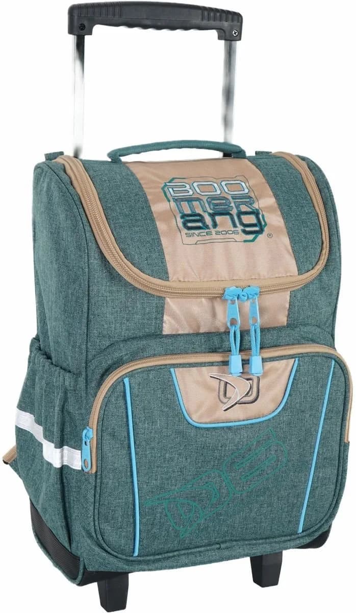 Boomerang Large BabaHub Melange Polyester Division Trolley Backpack S-542-05