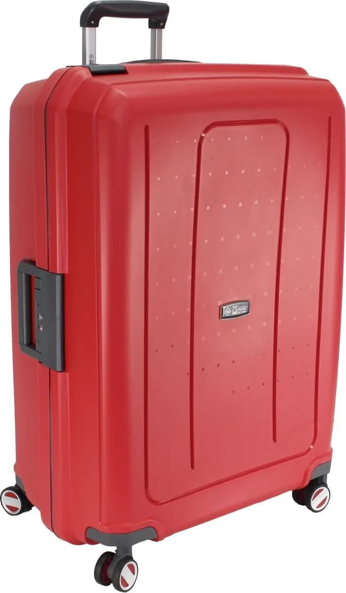 Travel Mate 55 CM Polyprop 8 Wheel Cabin Trolley BabaHub Case TSA L-339 C – RED
