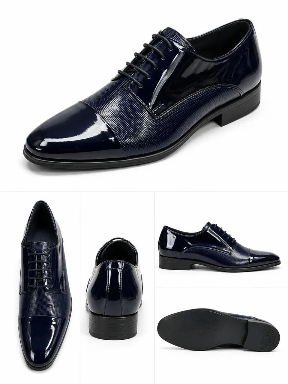 Black Lace-Up Formal Shoes
