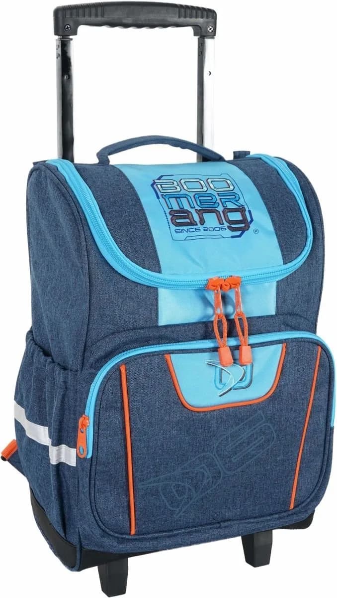 Boomerang Large BabaHub Melange Polyester Division Trolley Backpack S-542-01