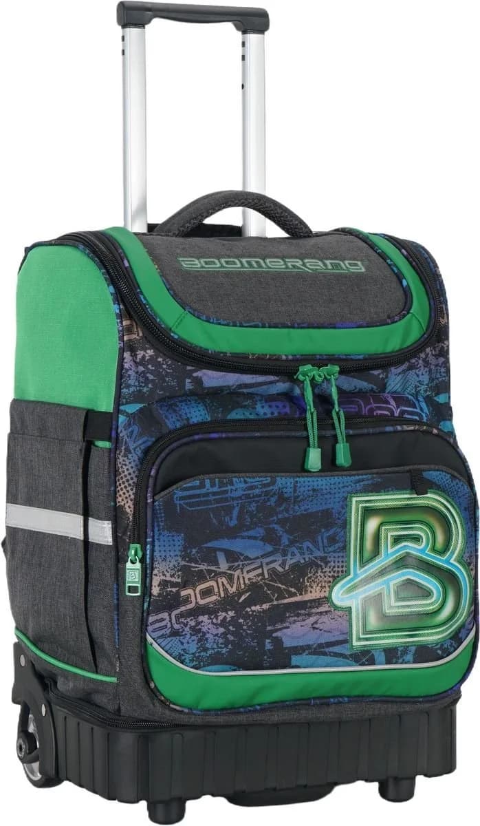 Boomerang Hardbase XL Trolley Backpack Green