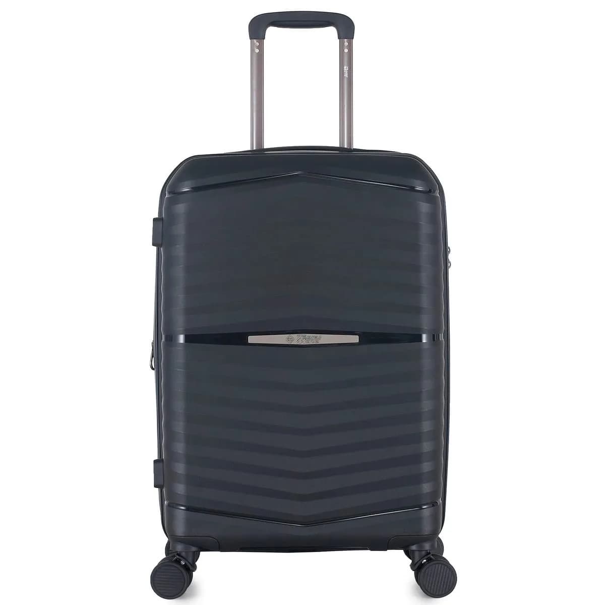Travel Mate 63cm Hard Shell Zipper 8 Wheel BabaHub Trolley Case TSA L-349 B – BLACK