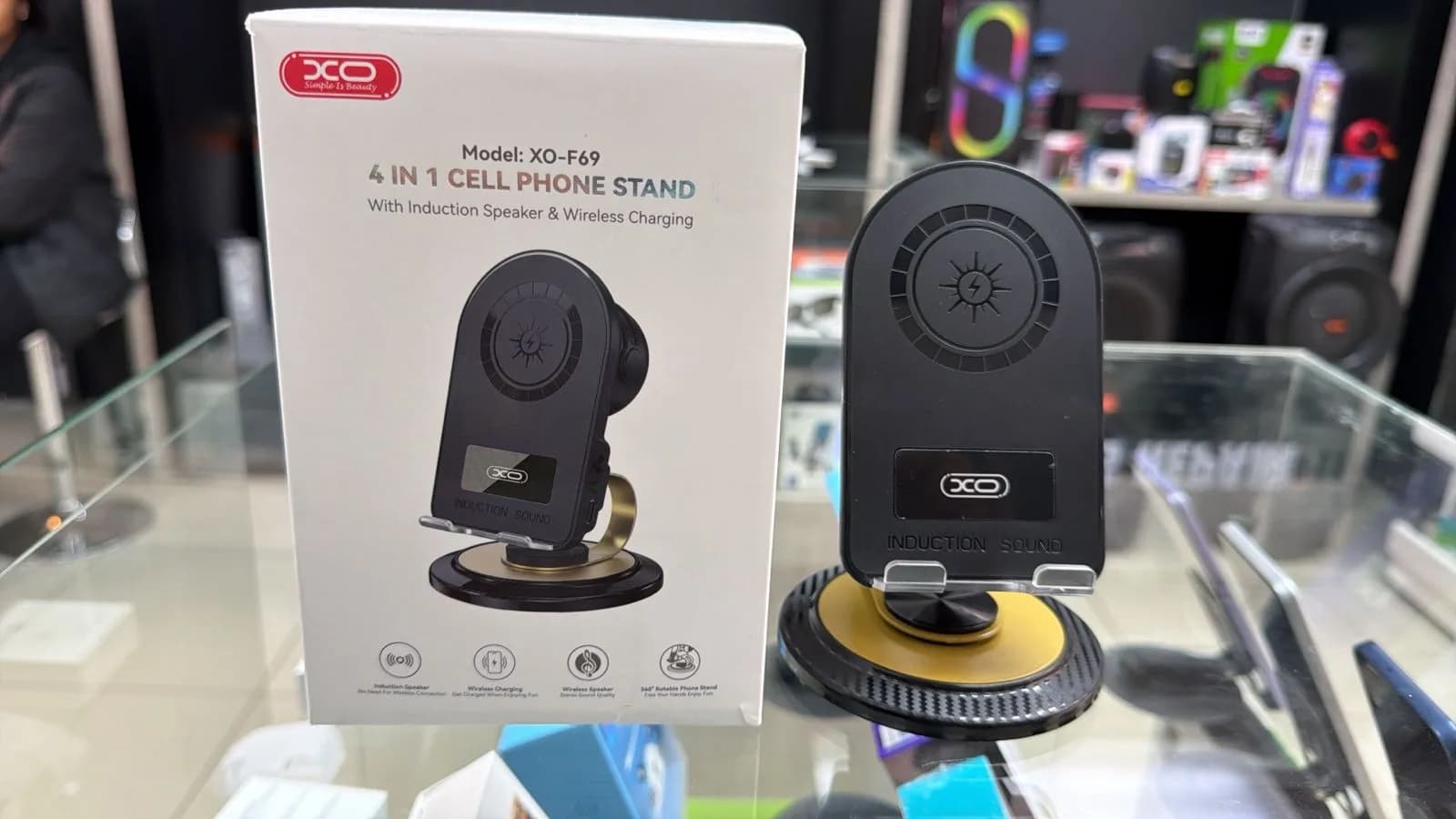 4-in-1 Cell Phone Stand with Wireless Charging