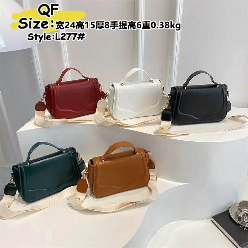 Structured Flap Satchel Bag