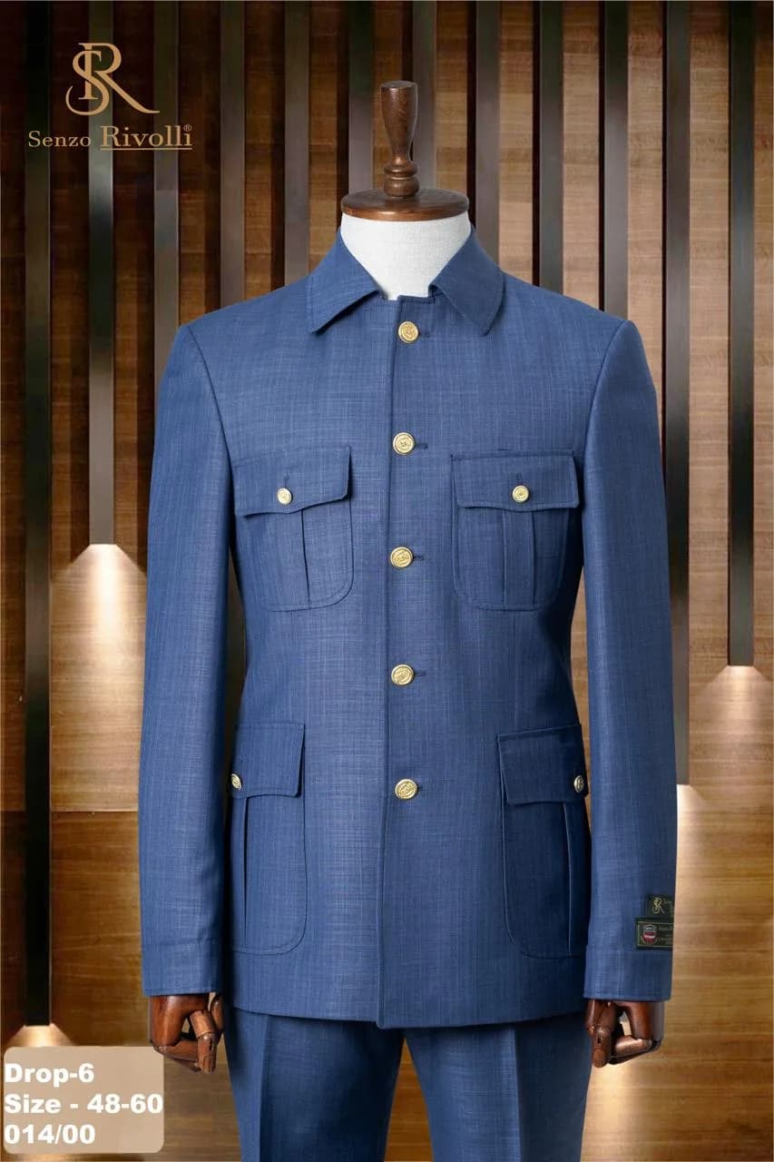 Blue Safari Suit