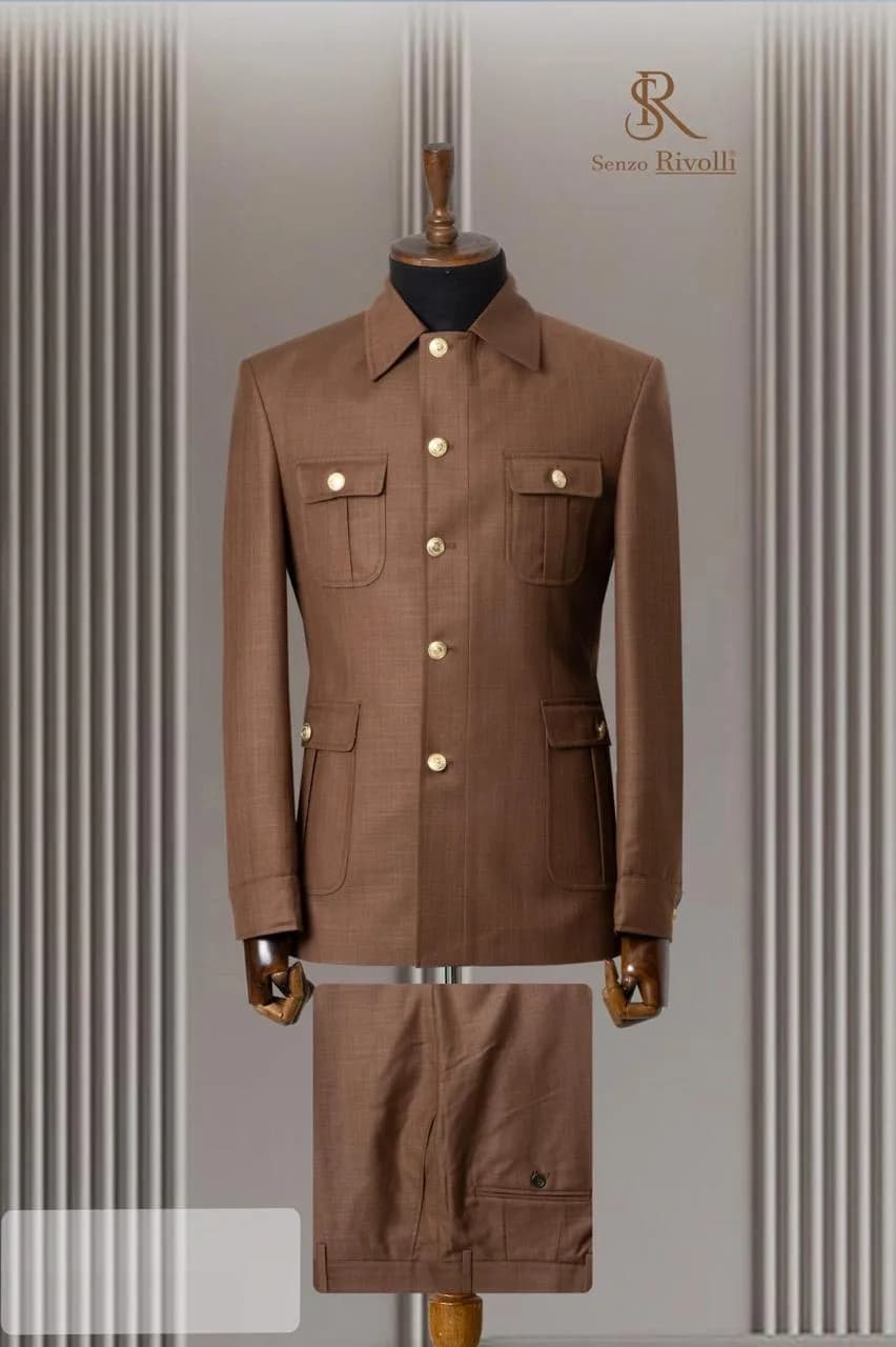 Brown Safari Suit