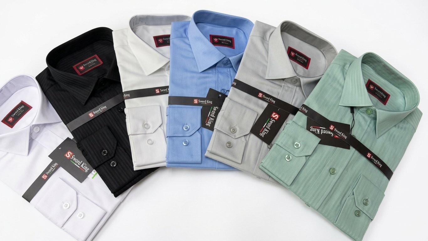 Men's Long-Sleeve Formal Dress Shirt