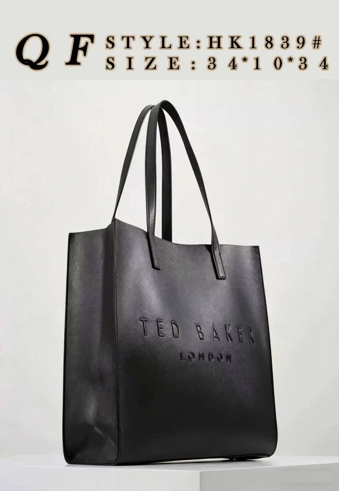 Embossed Logo Tote Bag