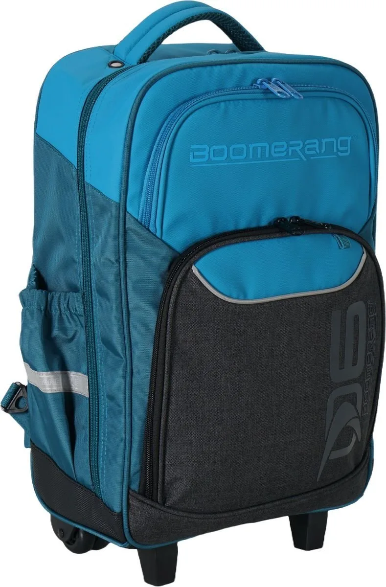 Boomerang Large BabaHub Polyester TPU Division Trolley Backpack S-530-01 Cyan