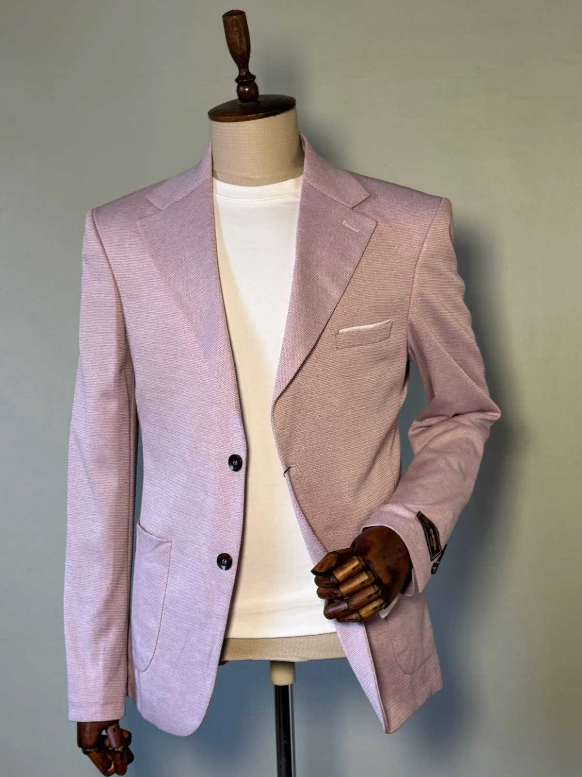 Dusty Pink Textured Blazer