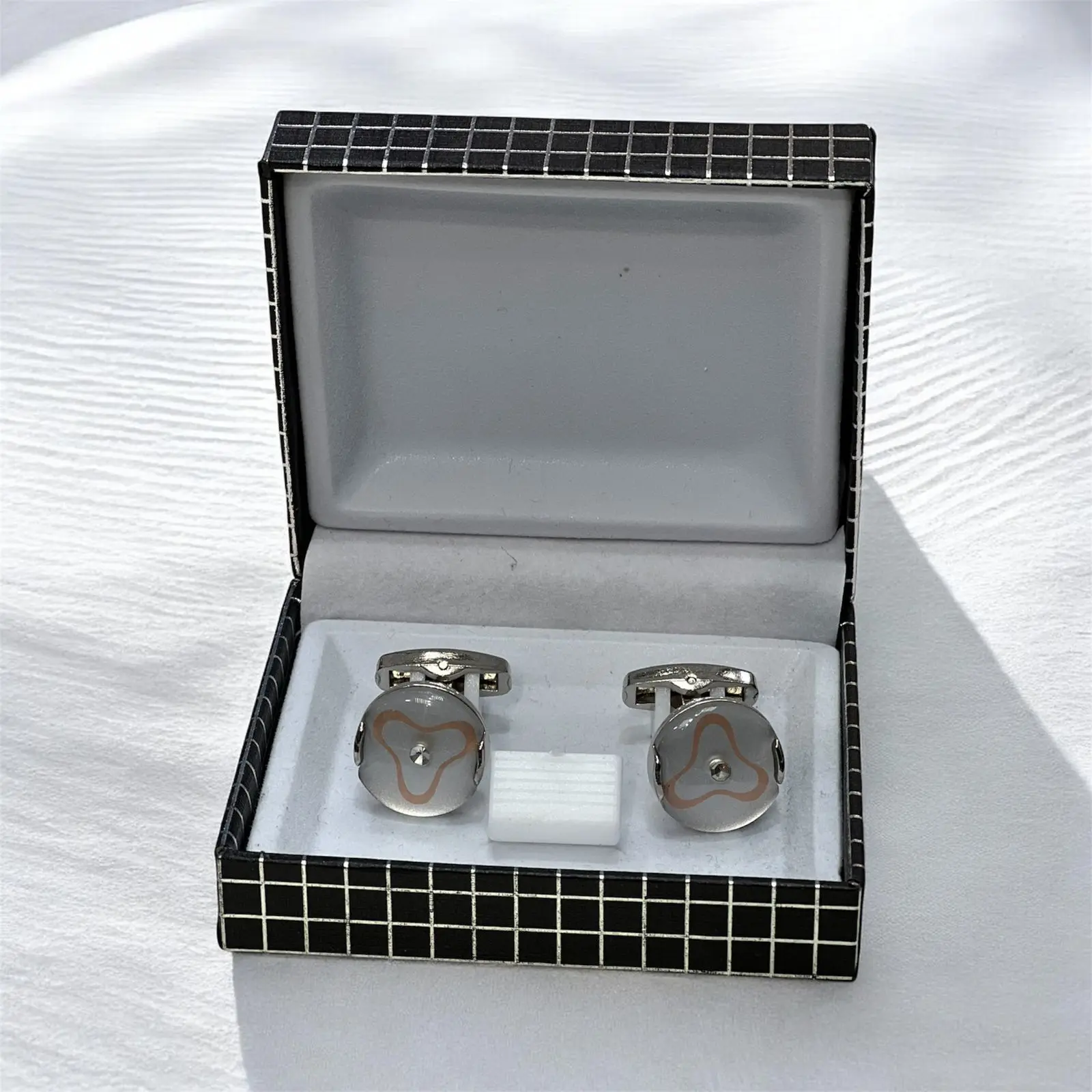 Silver Swirl Cufflink Set