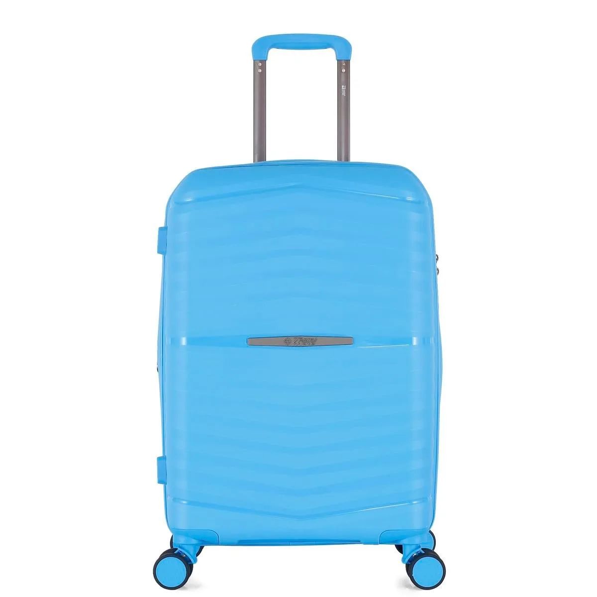 Travel Mate 63cm Hard Shell Zipper 8 Wheel BabaHub Trolley Case TSA L-349 B – Aqua Blue