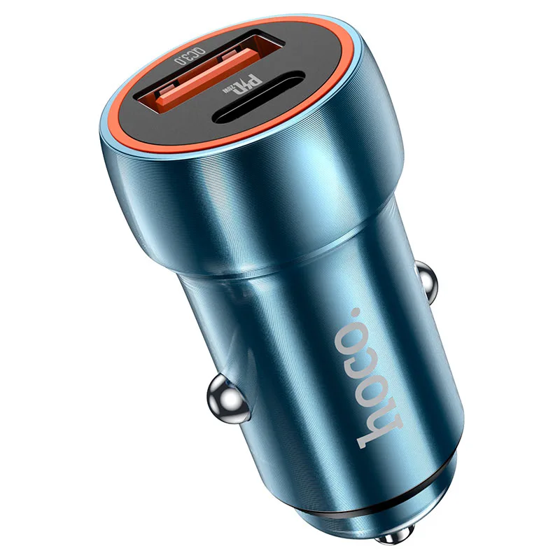HOCO Z46A Blue Whale Car Charger PD20W + QC3.0