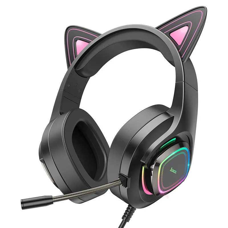 Hoco W107 Cute Cat RGB Gaming Headset