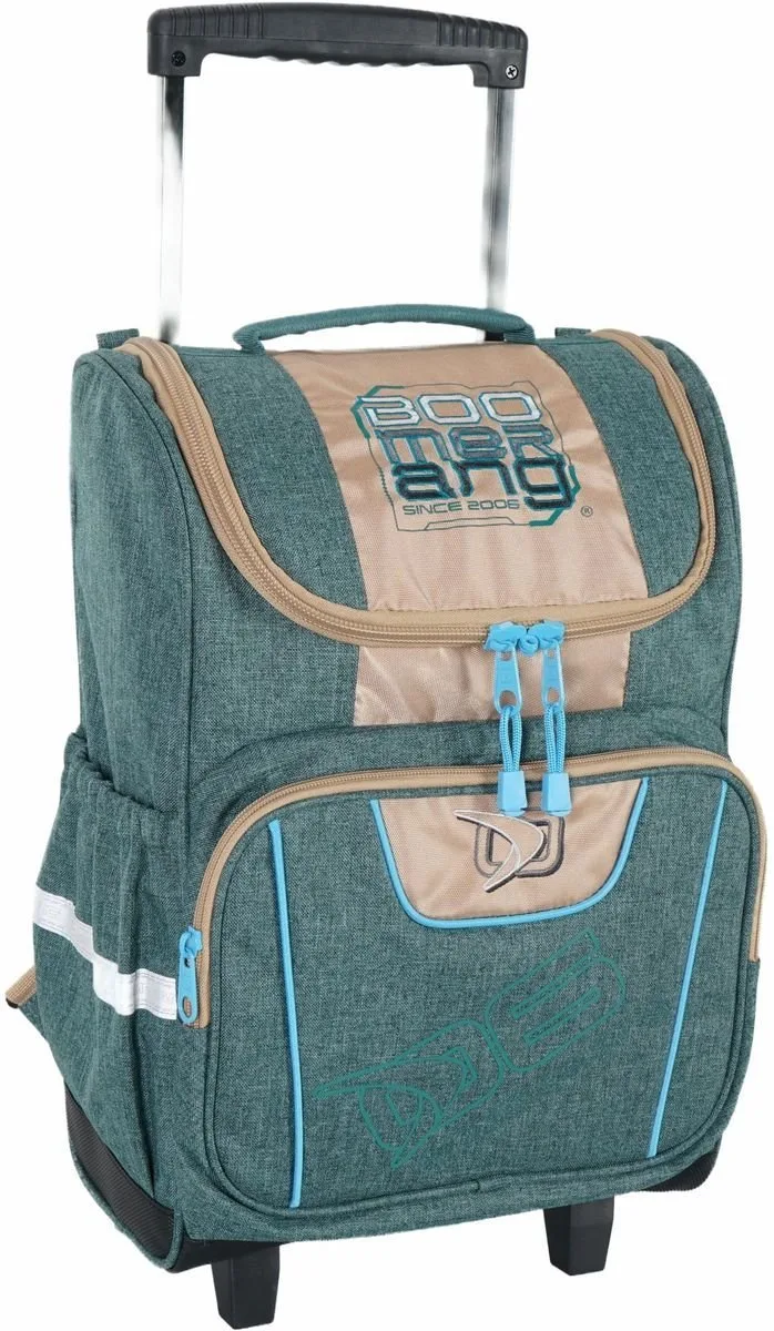 Boomerang Large BabaHub Melange Polyester Division Trolley Backpack S-542-05