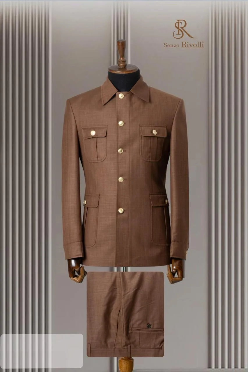Brown Safari Suit