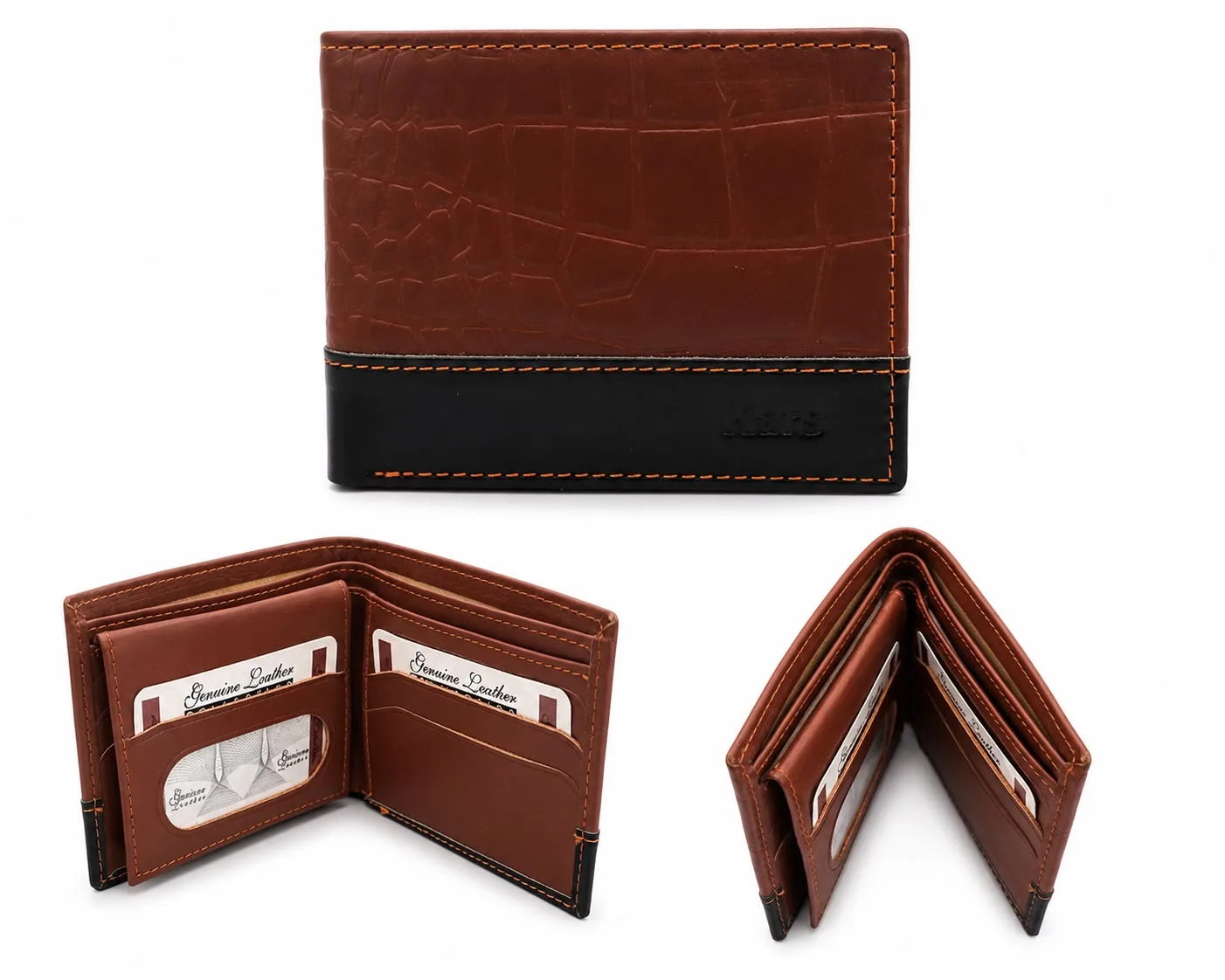 Snakeskin-Print Leather Wallet