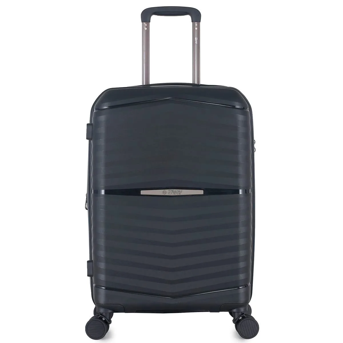 Travel Mate 63cm Hard Shell Zipper 8 Wheel BabaHub Trolley Case TSA L-349 B – BLACK